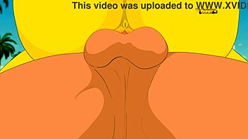 Marge Simpson Nude on Beach in New 3D Animation