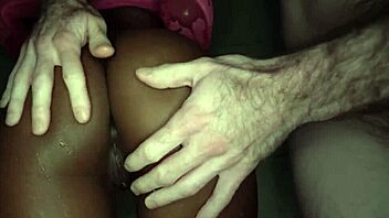 melody cummings giving intense shower blowjob