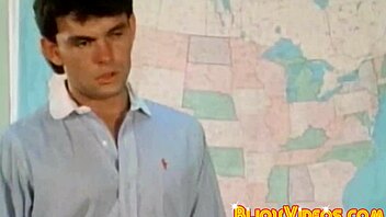 Hardcore Foursome Jock Bareback in Retro Gay Orgy