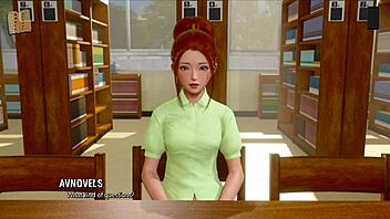 in ripples 7, a curvy teen gets her clothes ripped in an anime game