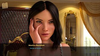 Teen Girl in Cute Outfit Plays Fashion Game