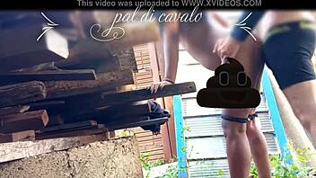 On my friend's anniversary, I fucked his hot Indian teen in the backyard! 😈