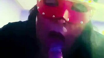 giving a nice blowjob to a big dick with some extra fun involved like buttplug and curvy brunette