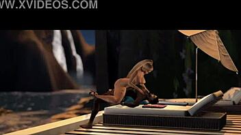 Ali lancrae and damien godard star in intense hentai action