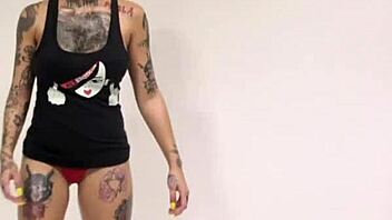 Interview with busty tattooed latina genevieve sinn backstage