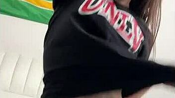 Does this college girl love her frat boys' huge cocks?