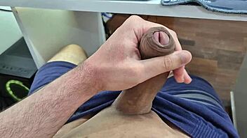 Guys casually have bareback gay sex in the bathroom with boychums.