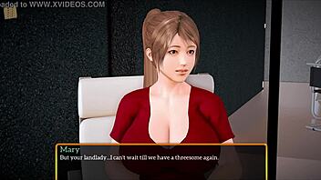 in my new family, the milf licked my pussy with big tits in a muff diving session