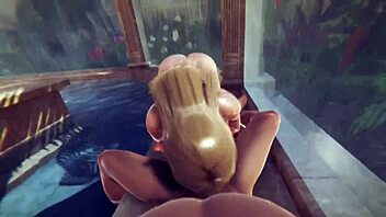 Yo, check this uncensored anime hentai elf cosplay action!