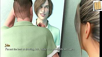 Gagged woman hoisted for pussy prodding.