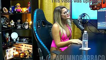 Bruna Carlos turns Ruan on with see-through outfit in public interview