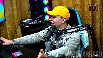 Bruna Carlos turns Ruan on with see-through outfit in public interview