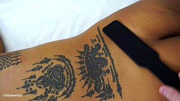 Tied And Spanked With Hot Wax!