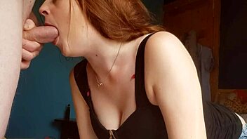 close up blowjob cumshot