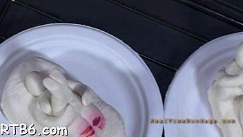 who can take the ferocious whipping in this bondage contest?