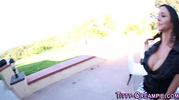 a cougar with big tits gets fucked in pov