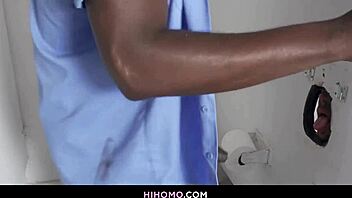 Massive Bbc Appears Through Gloryhole Devin Trez And Kirk Cummings