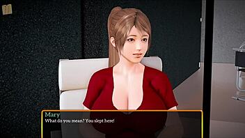 in my new family, the milf licked my pussy with big tits in a muff diving session