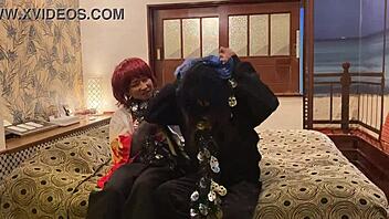 Wife In Costume Gets Deepthroat And Creampie On Halloween Day