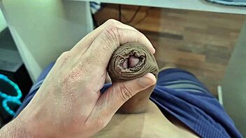 Guys casually have bareback gay sex in the bathroom with boychums.