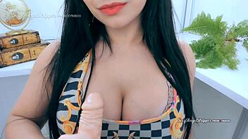 Roleplay Sexy Big Boobs Therapist Giving A Blowjob To You During The Session