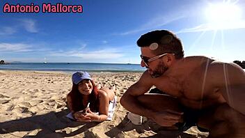 i picked up big ass cuban rosie cage from public beach for rough sex