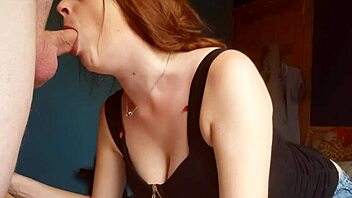 close up blowjob cumshot