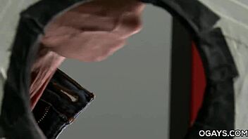 Gay Man Receives Oral Through Gloryhole In Toilet