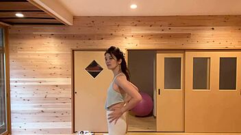 Beautiful yoga instructor from Japan