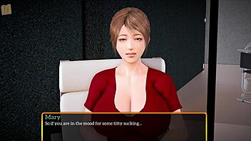 in my new family, the milf licked my pussy with big tits in a muff diving session