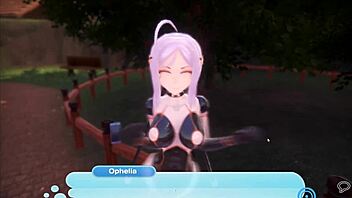 Monster girl sex doll performs a sexy dance in hentai episode 9