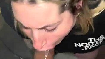 Just listen to this beautiful babe sucking and swallowing in her sexy thong panties!