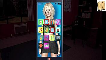 Isabella kisses passionately in the library. Her big tits pressed against him.