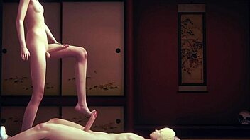 Yaoi femboy vocaloid len in hard sex handjob blowjob