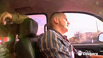 Naomi Cruise, a horny blonde, lets a douchey guy bang her pussy hard