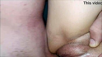 i pulled the redhead's panties aside and fucked her wet pussy until i came a lot inside