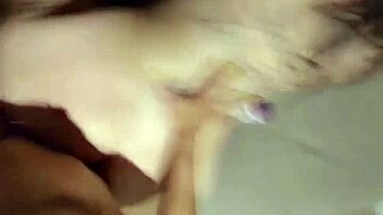 real lesbian sex with strapon makes her cum hard.