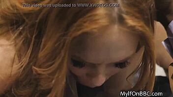 Nervous Curvy Milf Rides Big Black Cock in Hotel Reality Scene