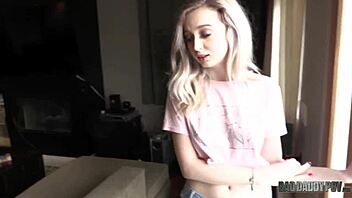 Step Daughter Lexi Lore DESERVES PUNISHMENT for Shoplifting—Barrett Blade Delivers!