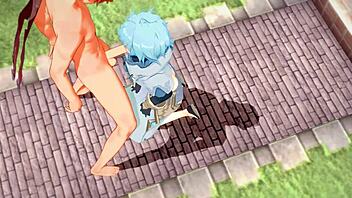 genshin impact yaoi with tartaglia and chongyun