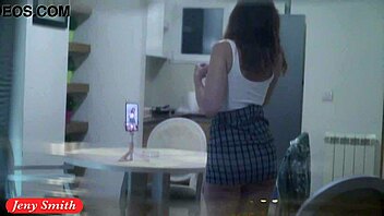 jeny smith takes nude selfies spied through the window 📸