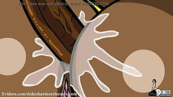 Big booty black bbw cheats and takes huge cock up her ass, moaning loudly