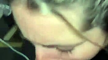 Just listen to this beautiful babe sucking and swallowing in her sexy thong panties!