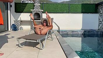 Hot amateur couple gets steamy with outdoor sex action.