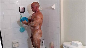 Tony Dinozzo’s solo shower scene with oil and soap
