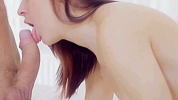 adorable kitten gets tempted and pounded by her guy