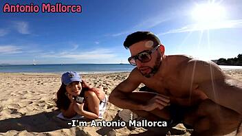 i picked up big ass cuban rosie cage from public beach for rough sex