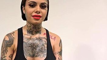 Interview with busty tattooed latina genevieve sinn backstage