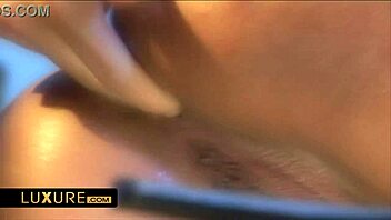 blindfolded in latex for anal orgy with toys