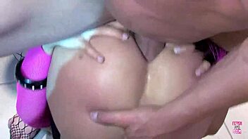 Lesbian brunettes tease with toys, then crave wellhung guy's cock